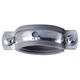 Хомут в сборе CR 1 1/4″ (42-47мм) с винтом-шурупом 8*80 и дюбелем в уп., серый - изображение 2