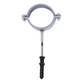 Хомут в сборе CR 2 1/2″ (70-80мм) с винтом-шурупом 8*100 и дюбелем в уп., серый - изображение 2