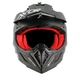 Мотошлем AXOR X-Cross SC Black/Red Матовый, размер M. - изображение 3