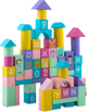 Drewniane klocki edukacyjne Ricokids RK-871 100 elementów (5903890623241) - obraz 3