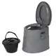 Биотуалет переносной Bo-Camp Portable Toilet Comfort на 7 литров до 80 кг Серый - изображение 6