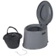 Переносний біотуалет Bo-Camp Portable Toilet на 7 літрів до 80 кг Сірий - зображення 3