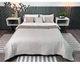 Покрывало ArCloud 180*215 стеганное двухстороннее в сумке, 3794_zigzag_rainy_day+taupe_grey - изображение 1