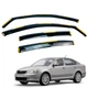 Дефлектори вікон (вітровики) для Skoda Octavia A-5 2004-2013 Sedan/HB вставні (HAWK) - зображення 1