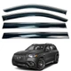 Дефлекторы окон (ветровики) для Mercedes GLS 2020+ с нерж. хром полоской (HAWK) - изображение 1