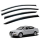 Дефлектори вікон (вітровики) для Volkswagen Passat B6/B7 2005-2015 Sedan нерж.хром полоскою (HAWK) - зображення 1