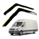 Дефлектори вікон (вітровики) для Mercedes Sprinter W906 / VW Crafter 2006-2018 2D вставні (HAWK) - зображення 1