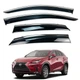 Дефлектори вікон (вітровики) для Lexus NX / NX350 2014-2021 з нерж. хром полоскою (HAWK) - зображення 1