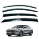 Дефлектори вікон (вітровики) для Ford Mondeo 2022+ з нерж. хром полоскою (HAWK) - зображення 1