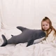 Іграшка плюшева WP MERCHANDISE Shark grеy, 80 cm - изображение 2