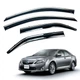 Дефлектори вікон (вітровики) для Toyota Camry V50 2012-2017 з нерж. хром полоскою (HAWK) - зображення 1