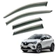Дефлекторы окон (ветровики) для Renault Captur / Mitsubishi ASX 2023+ с нерж. хром полоской (HAWK) - изображение 1