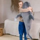 Іграшка плюшева WP MERCHANDISE Shark grеy, 100 cm - изображение 2