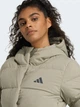 Пуховик зимний женский Adidas Helionic Climawarm JX3027 M Светлый хаки (4068811675547) - изображение 4
