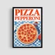Постер Roomy "Pizza Pepperoni" Без рамки A4 (29.7x21 cm) - зображення 1