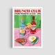 Постер Roomy "Brunch Club" Белая рамка с антибликовым стеклом A3 (42x29.7 cm) - изображение 6