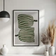 Постер Roomy "Striped Leaves" Белая рамка с антибликовым стеклом A4 (29.7x21 cm) - изображение 2