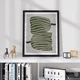 Постер Roomy "Striped Leaves" Белая рамка с антибликовым стеклом A4 (29.7x21 cm) - изображение 4