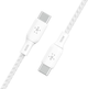 Kabel Belkin Braided USB Type-C – USB Type-C 100W 3 m White (CAB014BT3MWH) - obraz 4