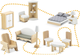 Drewniany domek dla lalek Ricokids 3-piętrowy RK-878 787801 (5903890623340) - obraz 4