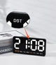 Часы Deepfox DS-6638 LED цифровые электронные настольные Будильник Дата Температура 21.5х11см фиолетовый - изображение 7