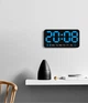 Часы Deepfox DS-6638 LED цифровые электронные настольные Будильник Дата Температура 21.5х11см синий - изображение 2
