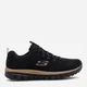 Женские кроссовки Skechers Graceful 12615 BKRG 5905588691495 38 (8US) 25 см Черные (5905588691549) - изображение 1