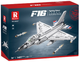 Конструктор LeanToys Винищувач F-16 1427 елементів 24741 (5905991057918) - зображення 1