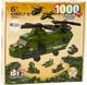 Zestaw klocków LeanToys Wojskowy helikopter 1000 elementów 18320 (5905991016755) - obraz 1