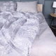 Комплект постельного белья Mirson Евро 200х220 см 17-0813 Twigs of Spring Gray Бязь (2200011495460) - изображение 4