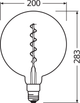 Lampa LED OSRAM Filament Vintage 1906Big Globe 4W 140Lm 1800K E27 (4058075269927) - obraz 7