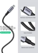 Кабель Type-C на Type-C UGREEN US316 Cable Aluminum Case with Braided (1.5m, 100W, 5A). Gray - изображение 8