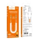 Аудіокабель 3,5 на 3,5 HOCO UPA31 Cindy spring audio cable mini jack 3,5 mm на mini jack 3,5 mm (3m). White - зображення 5