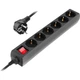 Фільтр живлення REAL-EL RS-6 Protect M 1.8м Black (EL122300032) - зображення 1