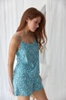 Пижама (майка + шорты) женская из вискозы BARWA garments 0340/313 L Белый цветочек на бирюзовом (2113403133003) - изображение 5