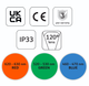 Професійна світлодіодна стрічка MW Lighting RGB HQS 7.2 Вт/м 24В 30LED IP33 5м (5902135157046) - зображення 5