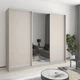 Шкаф-купе трехдверный MebelStar Комбо AL 2ДСП/Зеркало 240x45x210 см Кашемир (MBS-3220) - изображение 1
