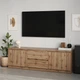 Тумба под телевизор MebelStar Нео 2Ш2Д 150x43x53 см Дуб тахо (MBS-1257) - изображение 1