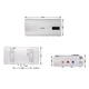 Бойлер Thermo Alliance 30 л плоский горизонтальный, мокрый ТЭН 2 кВт (0,8+1,2) DT30H20G(PD) - изображение 2