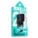 Мережевий зарядний пристрій Hoco Lightning cable C22A 1USB 2.4а Black - зображення 2
