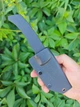 Нескладний ніж CIVIVI M2 Backup Fixed Blade, накладки G10, клинок 3.09" зі сталі D2, ніж для пригод, чорні накладки - зображення 10