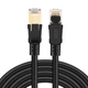 Високошвидкісний мережевий Патч корд Eono Cat8 5м до 40 Гбіт/с Black (R3942) - изображение 1