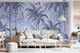 Фотообои флизелиновые Styleo Птицы в тропиках w01957v1 Синий 300х200 см - изображение 1