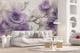 Фотообои флизелиновые Styleo Большие цветы магнолии 3D w01359 Фиолетовый 300х200 см - изображение 1