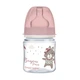 Бутылка антиколиковая с широким отверстием 120 мл PP Easystart Bonjour Paris Canpol babies Розовая (5901691844360) - изображение 2