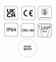 Професійна світлодіодна стрічка MW Lighting HQS 12 Вт/м 12В 60LED 6500K IP64 5м (5902135157152) - зображення 3