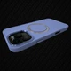 Чехол для iPhone 16 Pro Fruct Metal Style Case with Magsafe Матовый Lavender - изображение 4