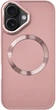 Чехол для iPhone 16 Plus Fruct Metal Style Case with Magsafe Матовый Pink - изображение 1