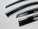 Дефлекторы окон (ветровики) для Lexus RX II 300/330/350/400 2004-2009 с нерж. хром полоской 4 шт. (HAWK) - изображение 4