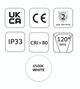 Професійна світлодіодна стрічка MW Lighting HQS 6 Вт/м 12В 60LED 6500K IP33 50м (5902135157107) - зображення 4
